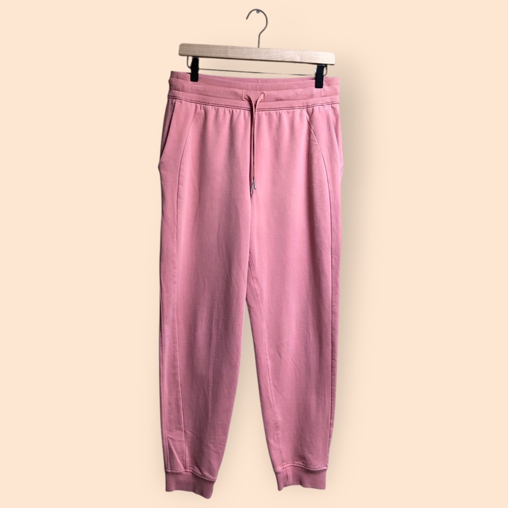 Lululemon On The Fly Jogger Pants Pink Taupe Active Athleisure Women’s Size 6
